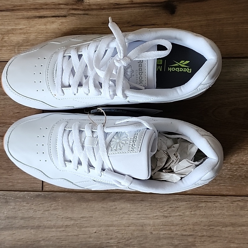 Reebok Classic Harman Run, Women's 8.5, White/Gum, Retro Sneaker, NWT - Picture 4 of 6